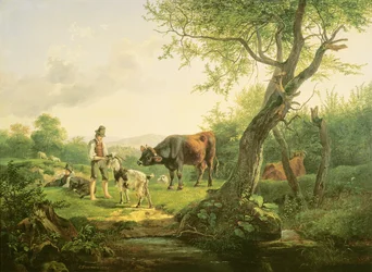 Paisaje con un pastor, 1826